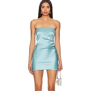 BEC + BRIDGE Symone Strapless Mini Dress in Sea Spray